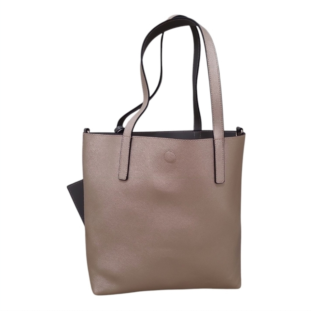 Metallic Gold Reversible Tote Bag with Matching Coin Purse - Picture 5 of 10
